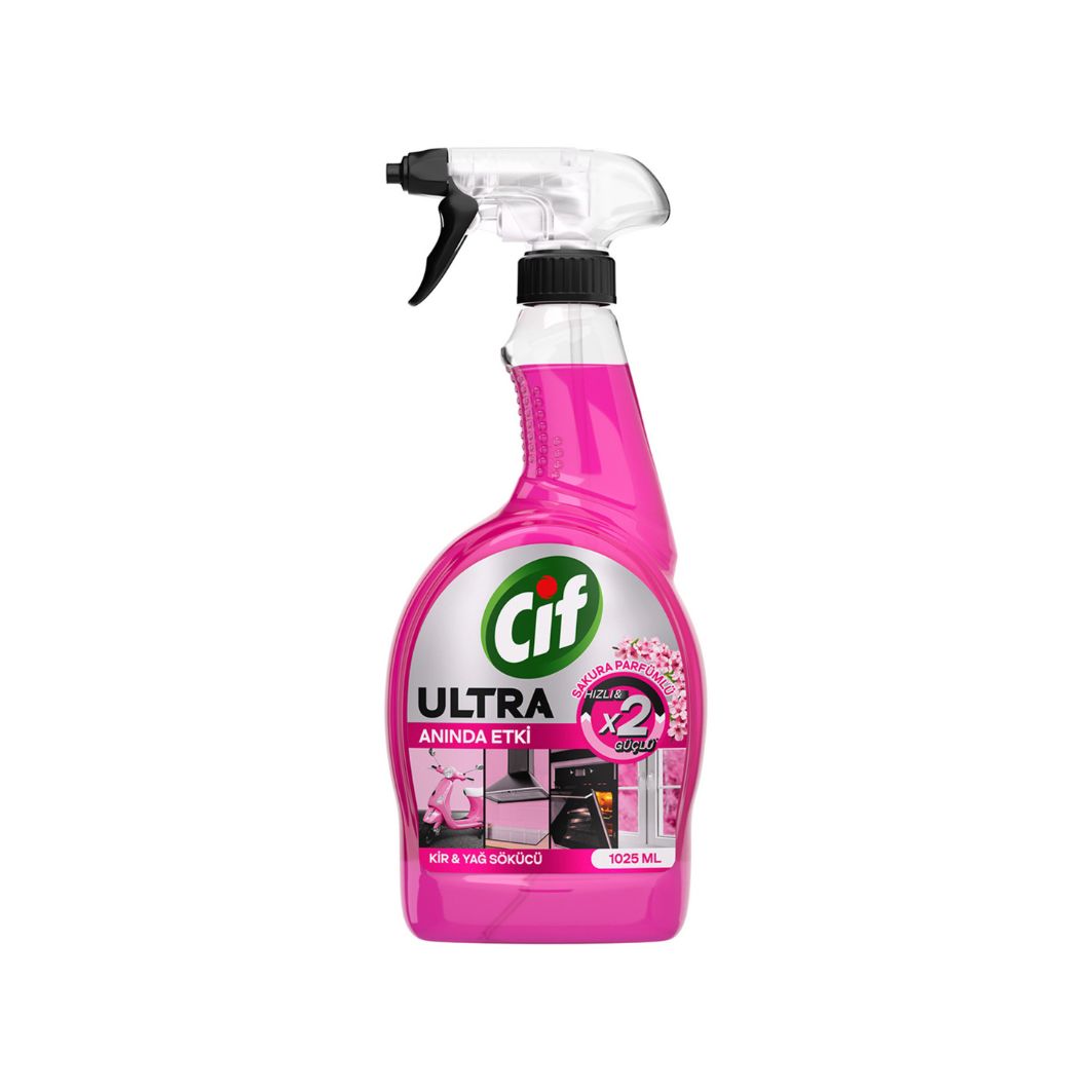 
                                                         Yeni Cif Ultra Anında Etki Kir & Yağ Sökücü Sakura