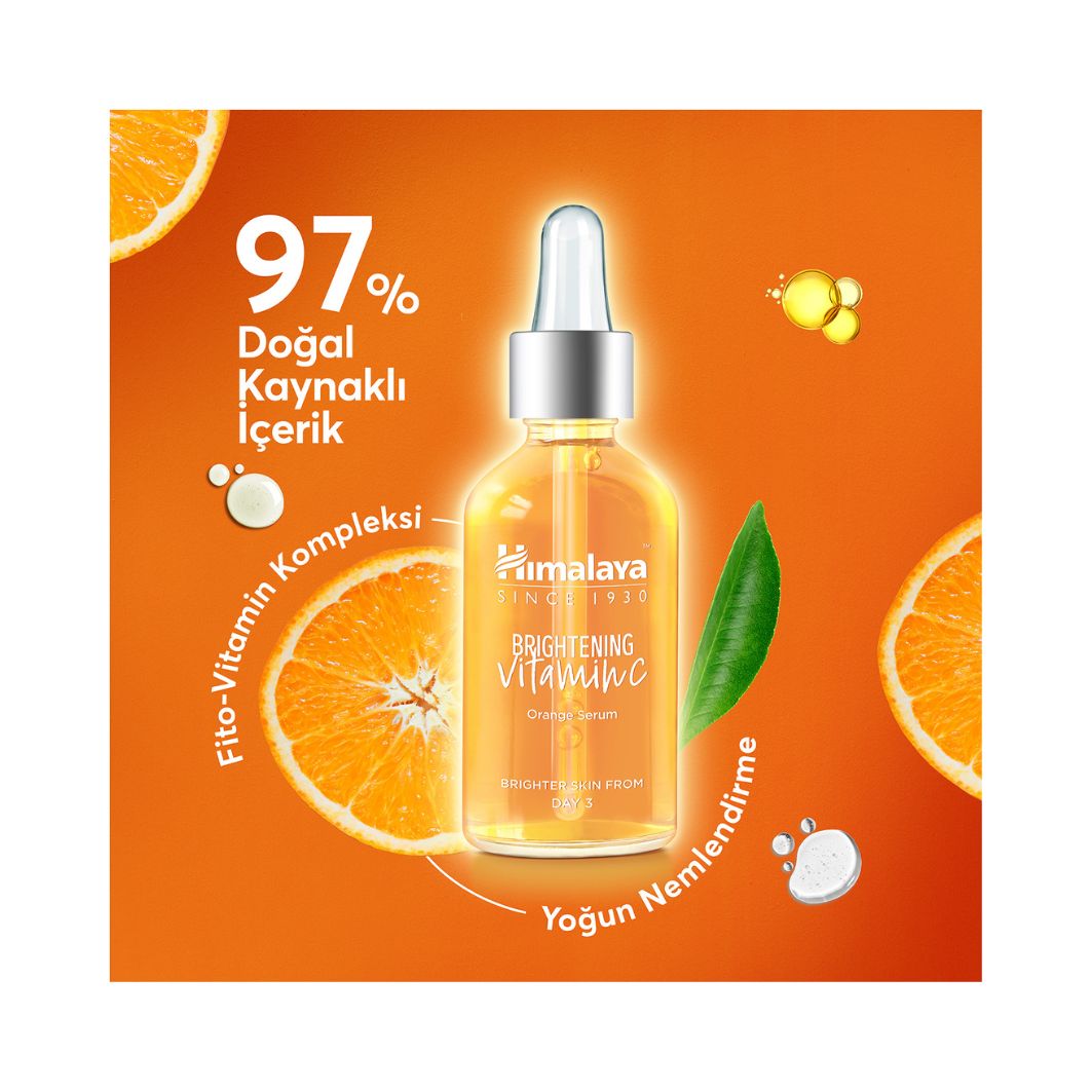 Himalaya Parlaklık Veren Aydınlatıcı Vitamin C Portakal Özlü Serum