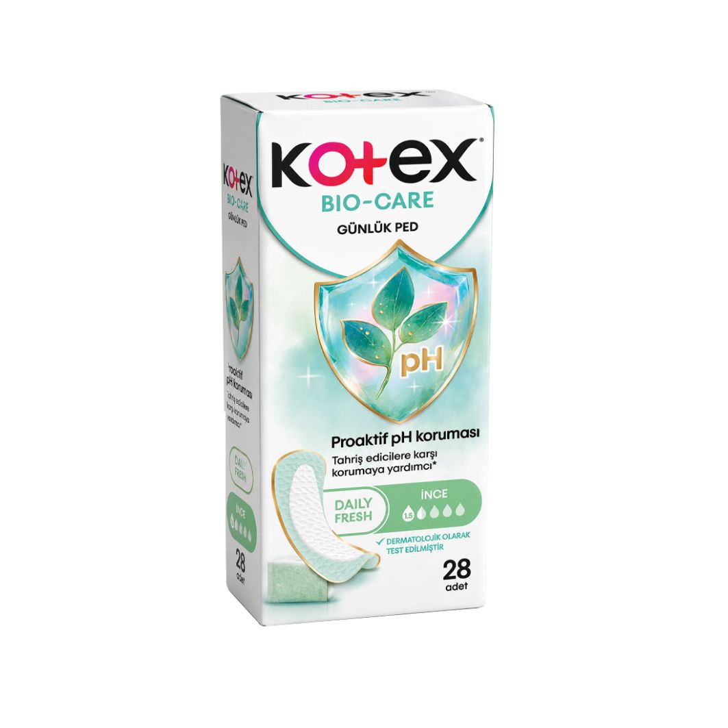 Kotex Bio-Care İnce Günlük Ped 28x12