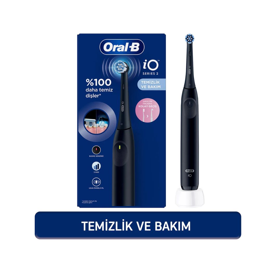 
                                                         Oral-B iO 2 Şarjlı Diş Fırçası - Siyah