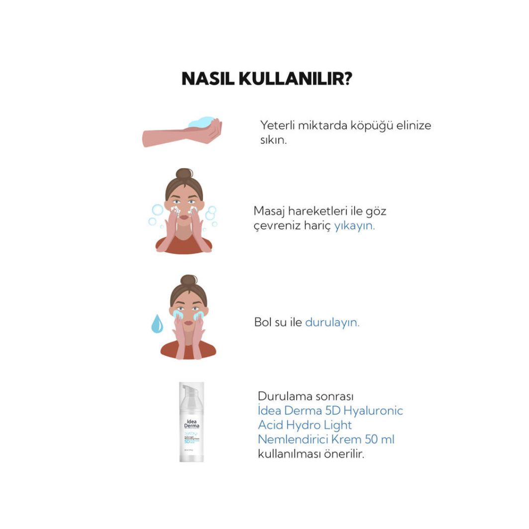 İdea Derma Glikolik Asit Yüz Yıkama Köpüğü 100 ml