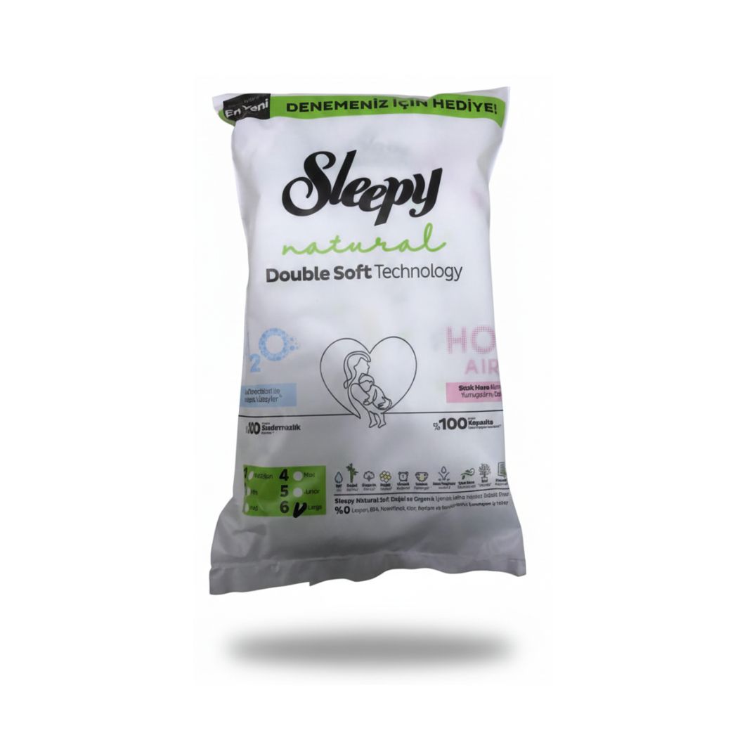 Sleepy Natural Double Soft Technology Bebek Bezi Deneme Boyu No:6