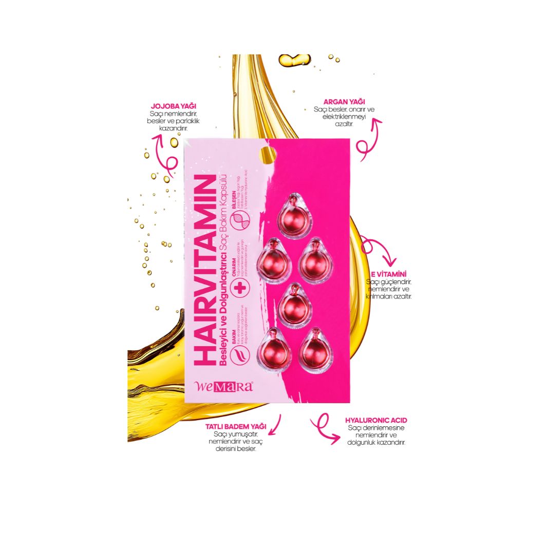 Wemara Besleyici ve Dolgunlaştırıcı Saç Bakım Kapsülü
