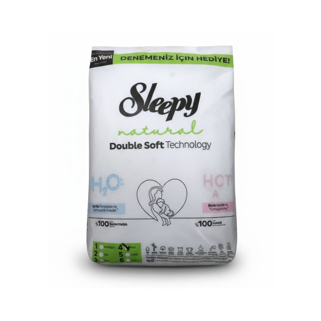 Sleepy Natural Double Soft Technology Bebek Bezi Deneme Boyu No:4 Sleepy Natural Double Soft Technology Bebek Bezi Deneme Boyu No:4