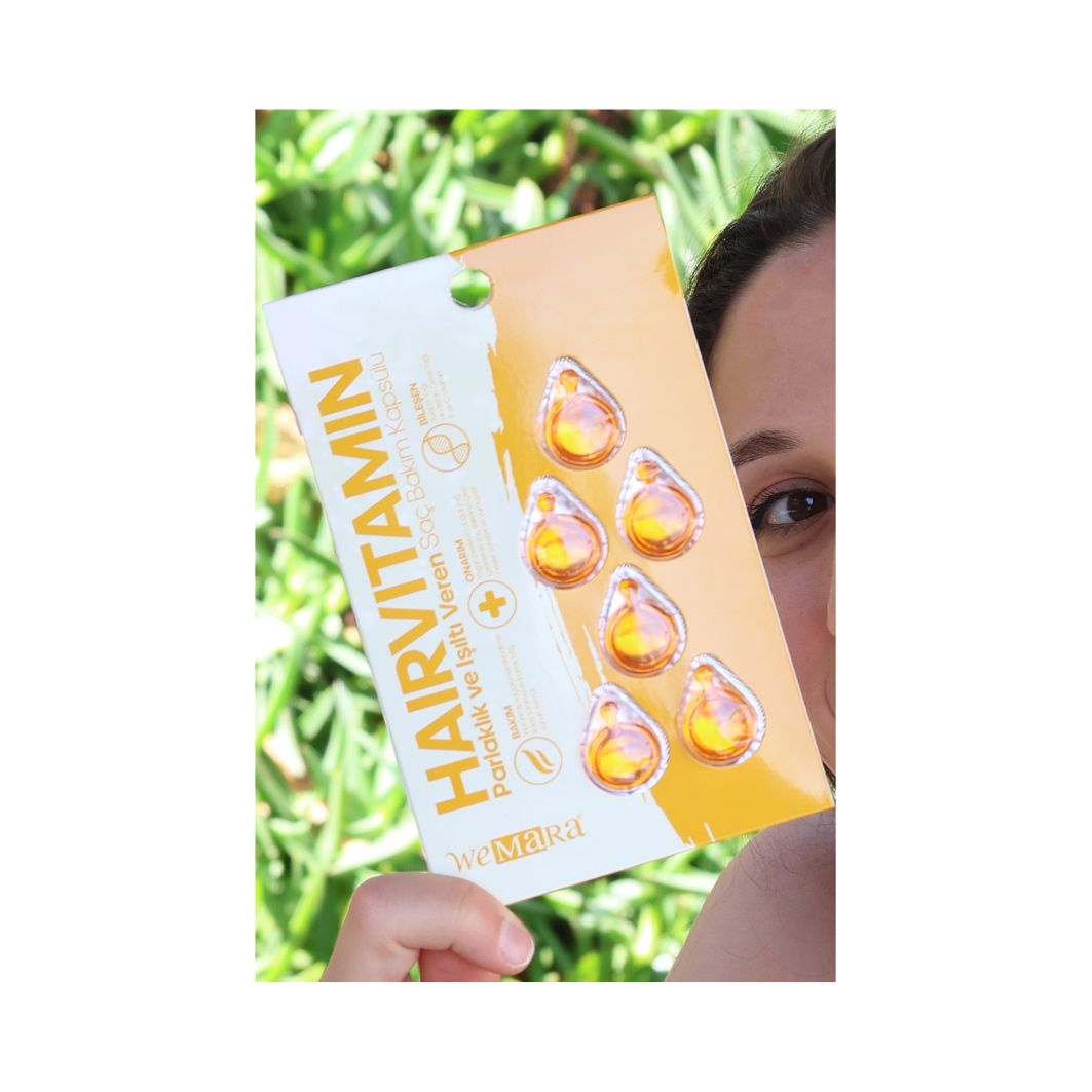 Wemara Parlaklık ve Işıltı Veren Saç Bakım Kapsulü