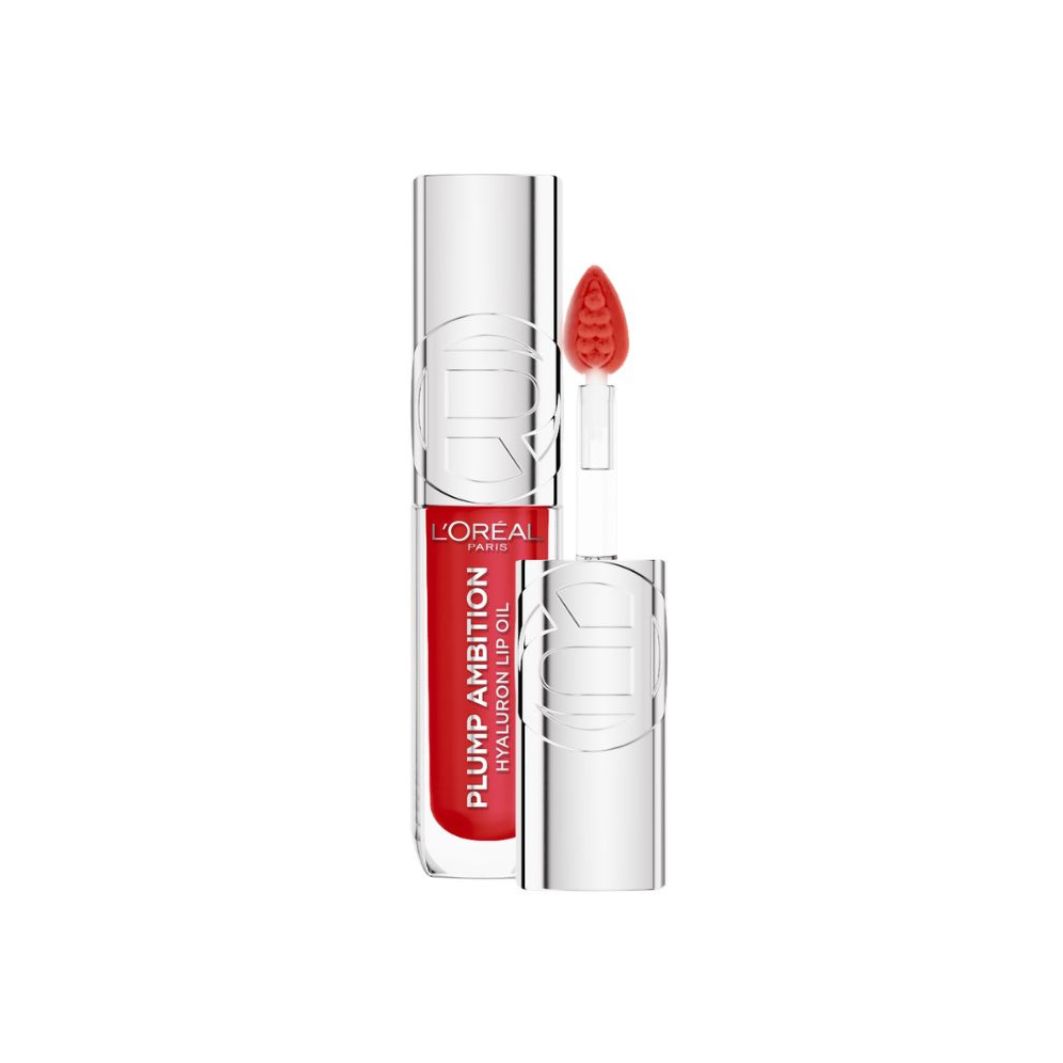 L'Oréal Paris Plump Ambition Hyaluron Lip Oil Besleyici ve Nemlendirici Dudak Parlatıcısı - 380 Rouge In Love