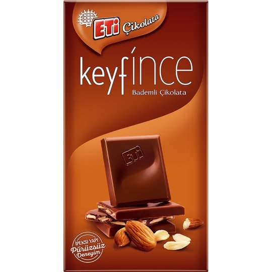 Eti Keyf'ince File Bademli Bol Sütlü Çikolata Eti Keyf'ince File Bademli Bol Sütlü Çikolata