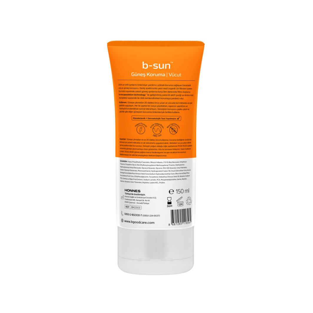 b-good care Yetişkin Güneş Koruyucu Krem | SPF30 | Vücut