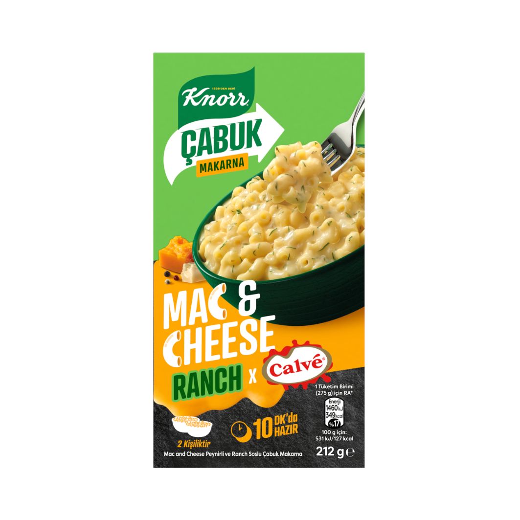 Knorr Çabuk Ranch Mac&Cheese Knorr Çabuk Ranch Mac&Cheese