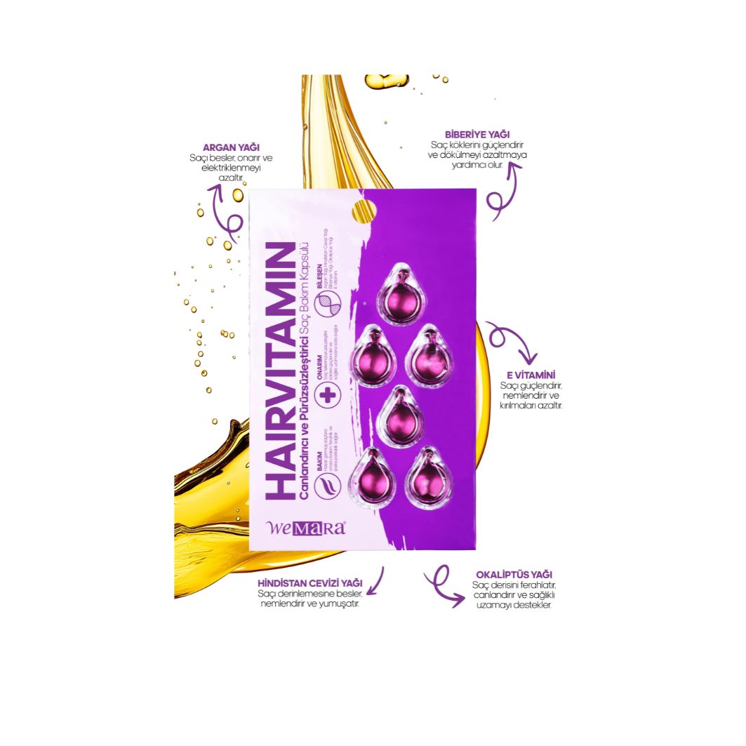 Wemara Canlandırıcı ve Pürüzsüzleştirici Saç Bakım Kapsülü