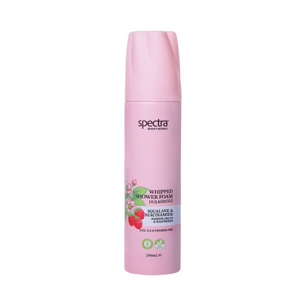 Spectra Care Nemlendirici ve Arındırıcı Vegan Whipped Duş Köpüğü - Raspberry&Passion Fruit - 250 ML