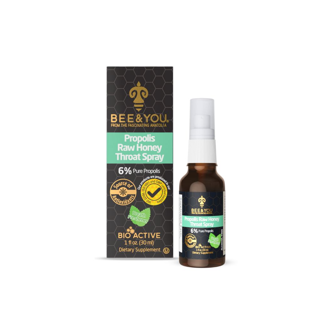 
                                                         BEE & YOU Propolis Raw Honey Throat Spray