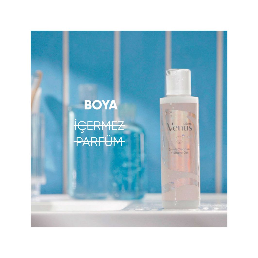 Gillette Venus Bikini Bölgesi 2'si Bir Arada Temizleyici Tıraş Jeli