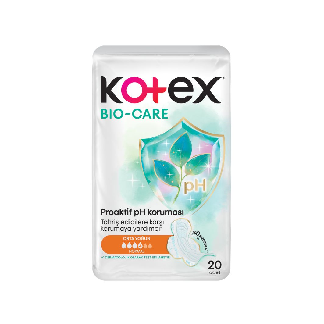 Kotex Bio-Care Quadro Orta Yoğun (20'li)