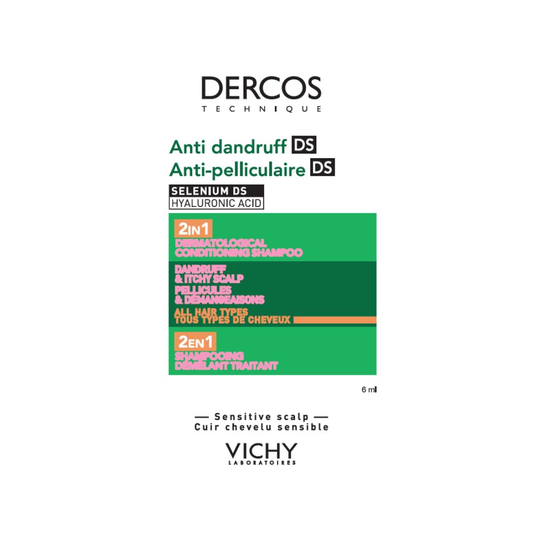 Vichy Dercos Kepek Karşıtı 2'si 1 Arada Nemlendirici Şampuan