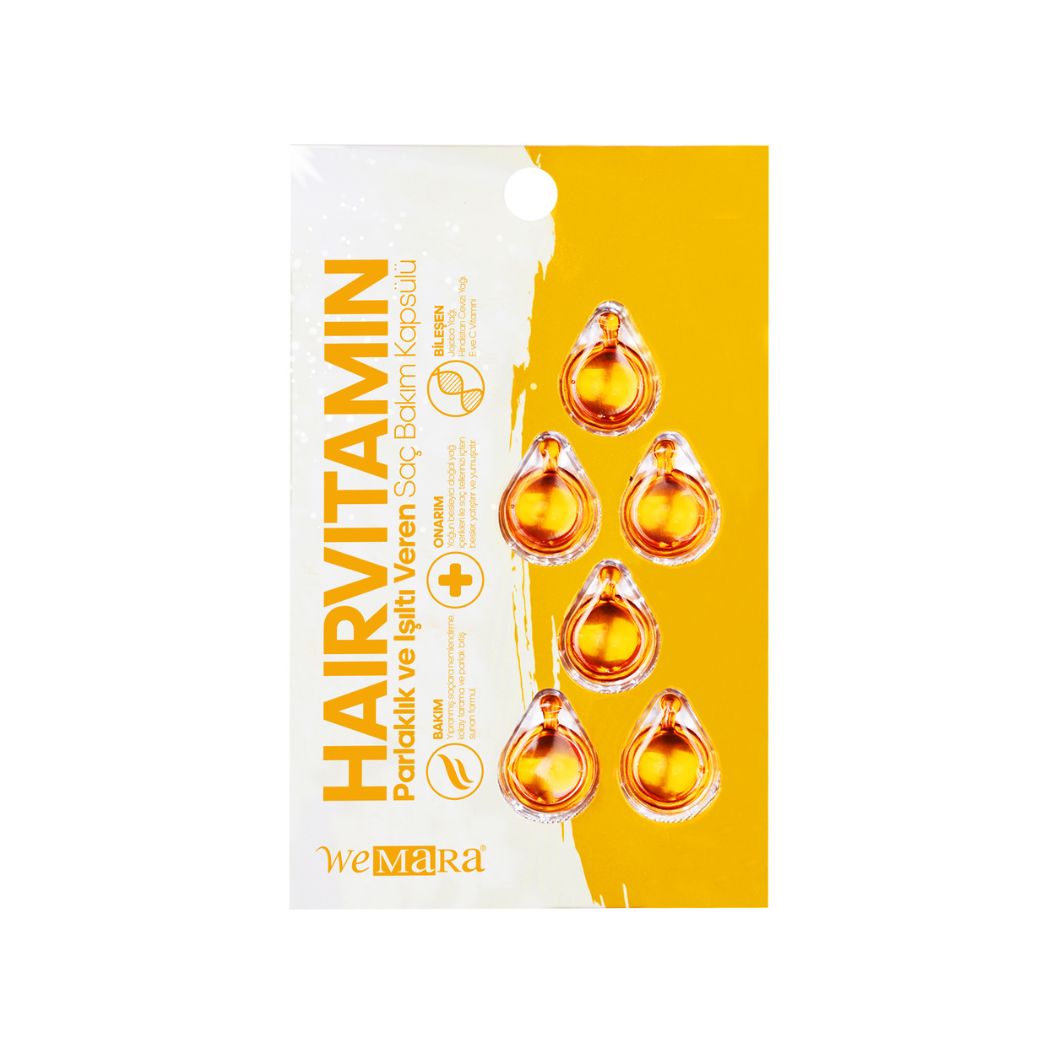 Wemara Parlaklık ve Işıltı Veren Saç Bakım Kapsulü