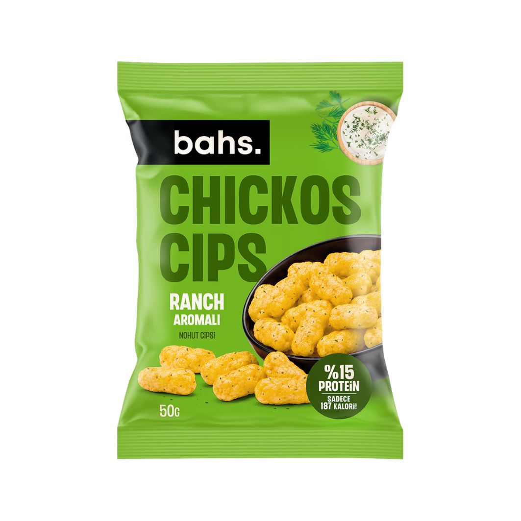 bahs. Chickos Ranch Aromalı Nohut Cipsi