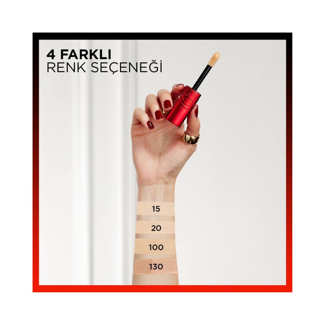 Skin Ink Gün Boyu Kapatıcı Fondöten - Soğuk Alt Ton 130