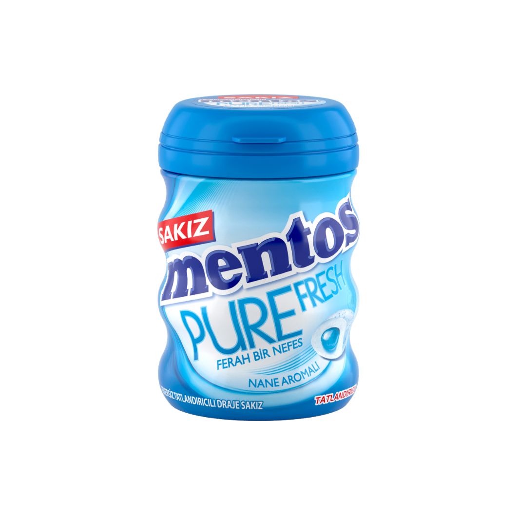 Mentos Pure Fresh Nane Aromalı Draje Sakız 30'lu